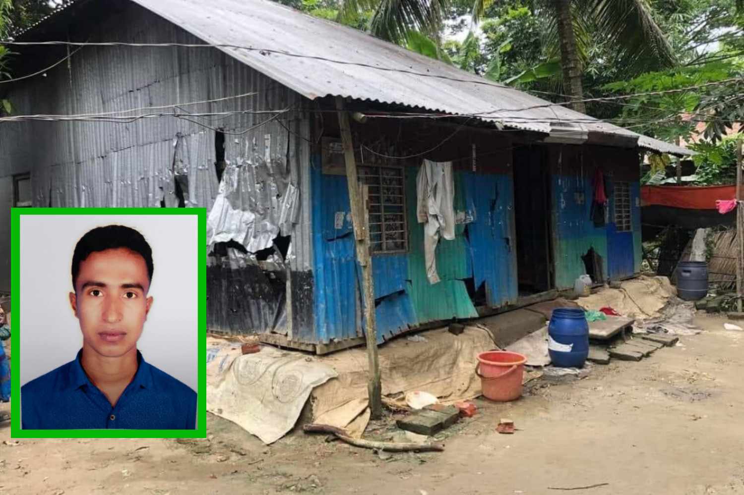 মাদারীপুরে বাড়িঘর ভেঙে লুটপাটের অভিযোগ।