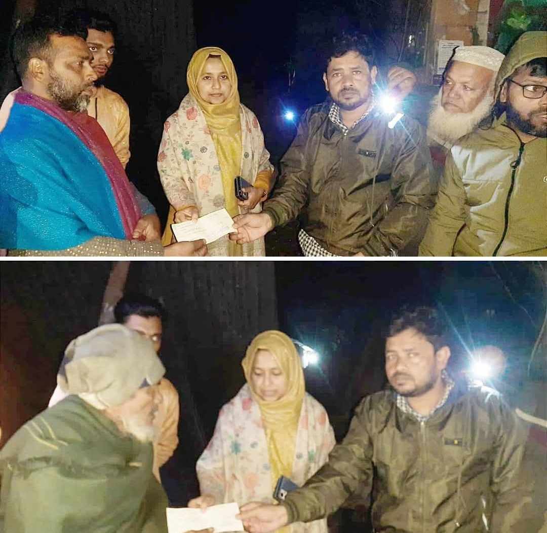 গোপালগঞ্জের কাশিয়ানীতে অগ্নিকাণ্ডে ক্ষতিগ্রস্তদের   উপজেলা প্রশাসনের পক্ষ থেকে আর্থিক সহায়তা। 