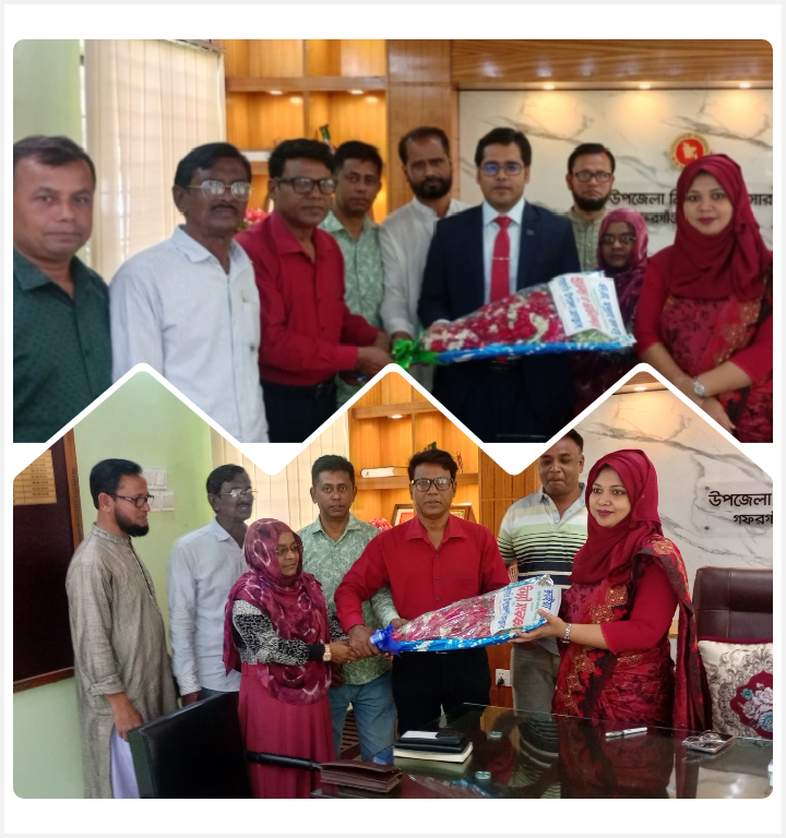 গফরগাঁওয়ের ইউএনও’র বিদায় সংবর্ধনা ও নবাগত ইউএনও’র যোগদানে উপজেলা প্রেসক্লাবের  অভিনন্দন ও শুভেচ্ছা বিনিময়।