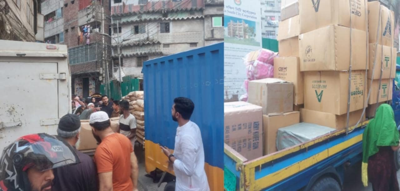 পুরান ঢাকা ৩১ নং ওয়ার্ড হাসপাতালের রোড দখল করে অবৈধ পার্কিং