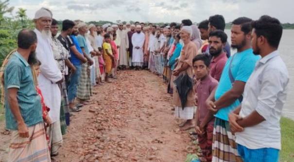 কলাগাছিয়া ইউনিয়নের লোহালিয়া নদীর রামনাবাদ ভেরিবাদ ও নদী ভাঙ্গা কবলিত এলাকা রক্ষায় জিও ব্যাগ এর মাধ্যমে কাজের উদ্বোধন।