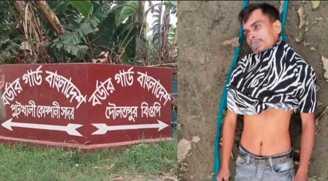 বেনাপোলের সীমান্ত গলায় ফাঁস দেওয়া অজ্ঞাত যুকের লাশ উদ্ধার।