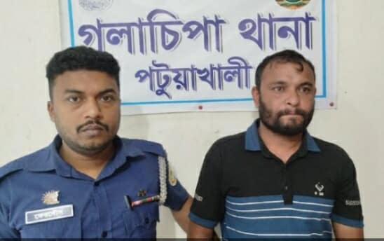 গলাচিপায় ৬ প্রতারণা মামলার সাজাপ্রাপ্ত আসামি গ্রেফতার।