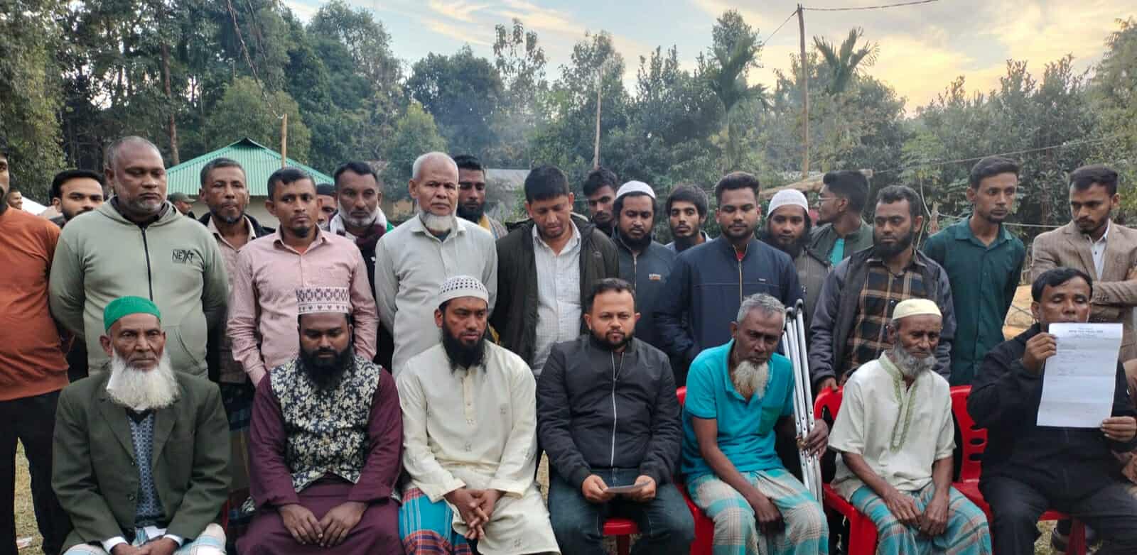 খাগড়াছড়িতে এনসিপি নেত্রী মনজিলা ঝুমার বিরুদ্ধে সংবাদ সম্মেলন।