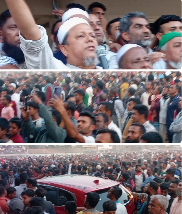 গফরগাঁওয়ে স্বতন্ত্র প্রার্থী এবি সিদ্দিকুর রহমানের মিছিলে জনতার ঢল,