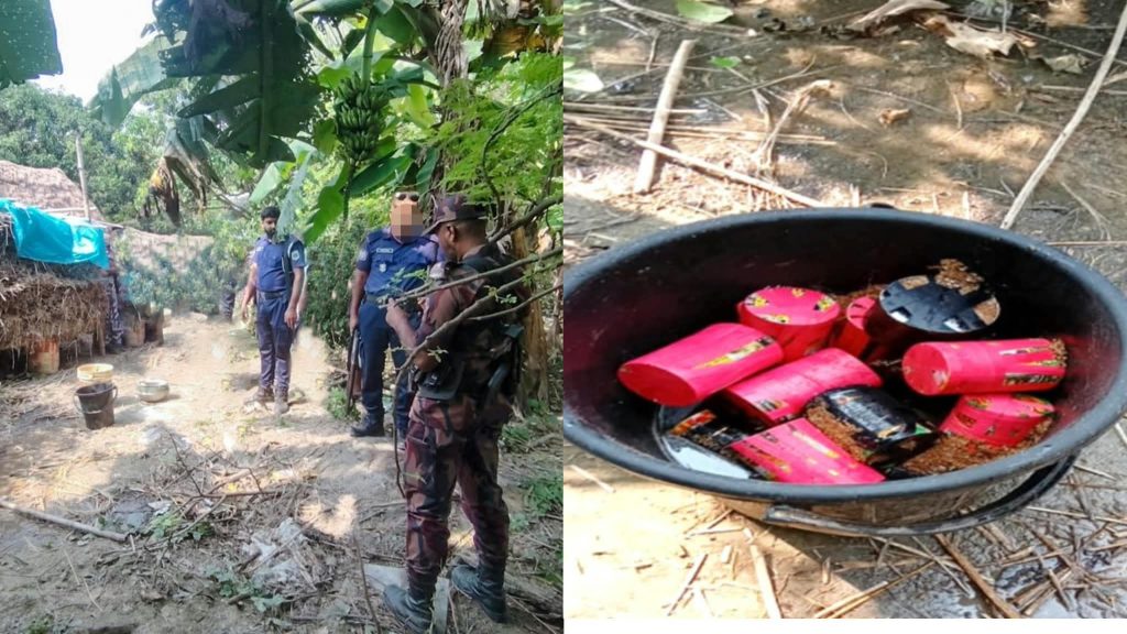 চাঁপাইনবাবগঞ্জ সীমান্তে ১৯টি ককটেল সদৃশ বস্তু উদ্ধার। 1 received 4448214232108306 || Dailydeshsomoy
